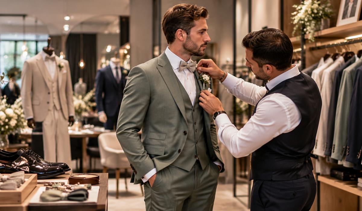 Essayage d’un costume sur mesure